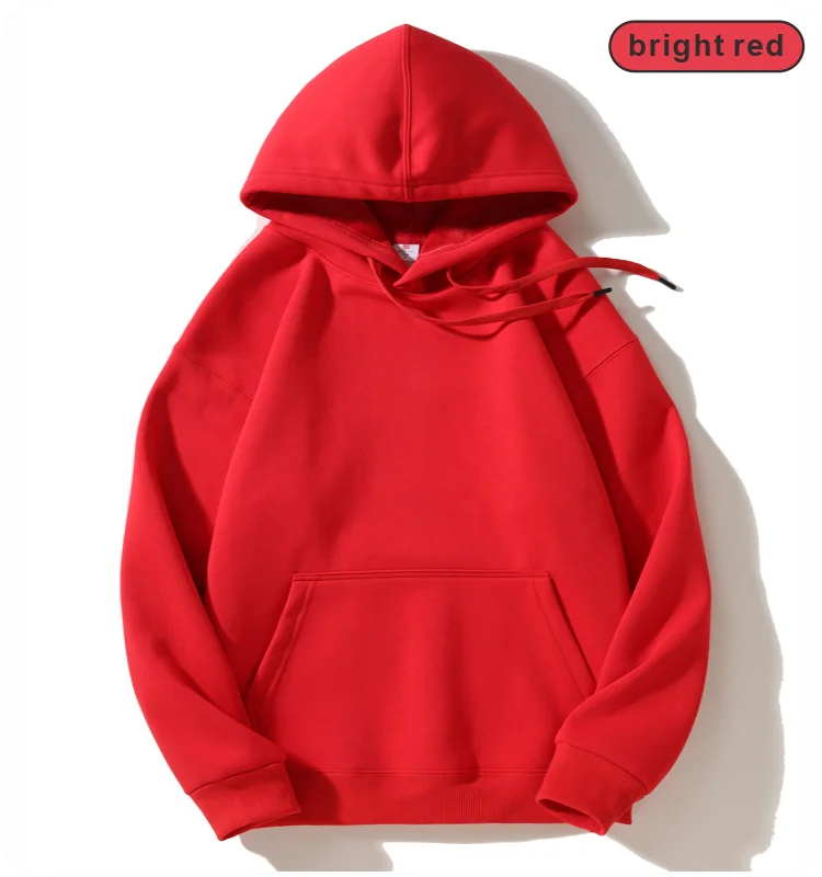 Hooded Sweatshirt Plush Sweatshirt Unisex Logo Customization Autumn Winter Style - ZOOMNSTORE