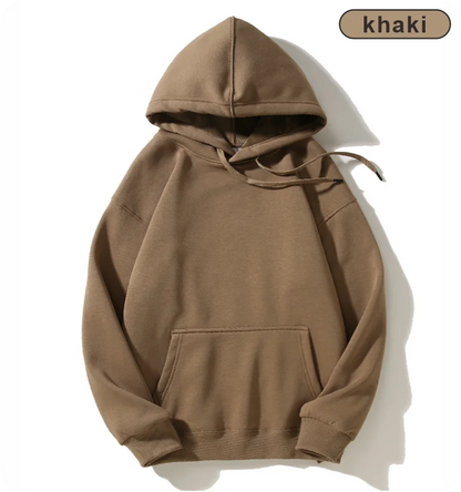 Hooded Sweatshirt Plush Sweatshirt Unisex Logo Customization Autumn Winter Style - ZOOMNSTORE