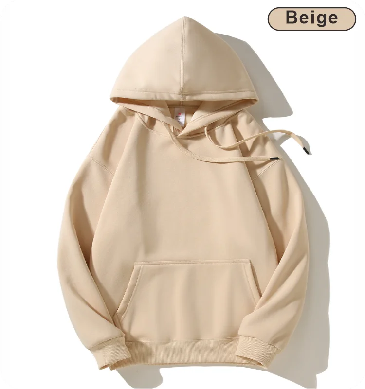 Hooded Sweatshirt Plush Sweatshirt Unisex Logo Customization Autumn Winter Style - ZOOMNSTORE