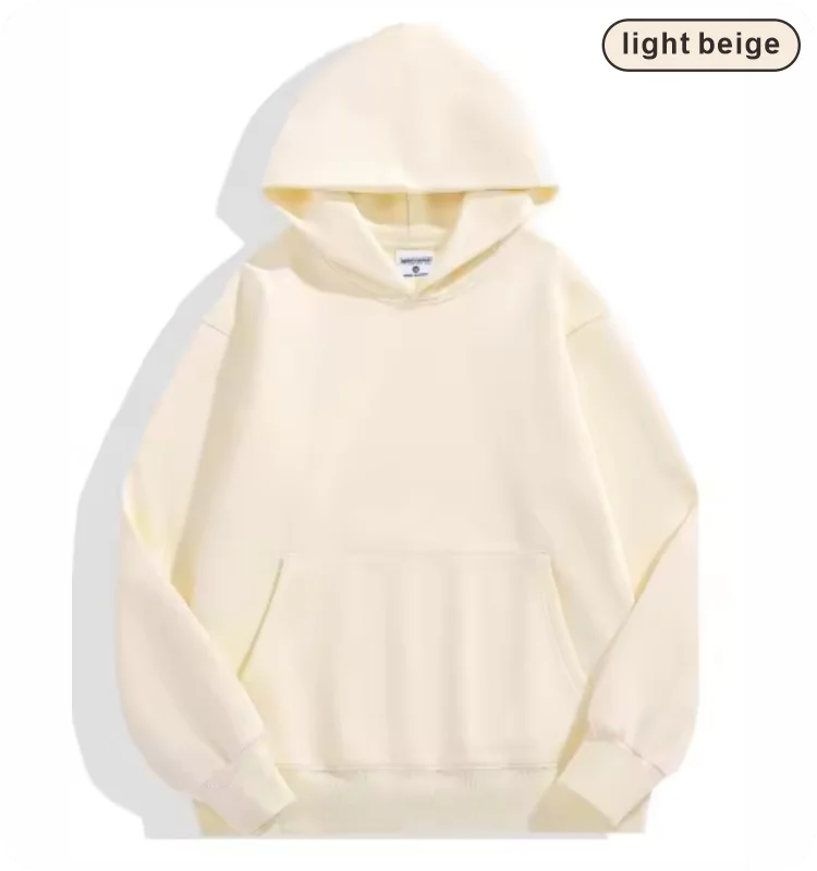 Hooded Sweatshirt Plush Sweatshirt Unisex Logo Customization Autumn Winter Style - ZOOMNSTORE