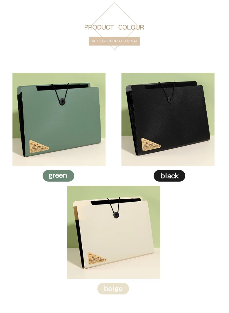 Horizontal A4 Folder - Multi-Layer Organizer Bag for Office, Students & Business Trips - ZOOMNSTORE