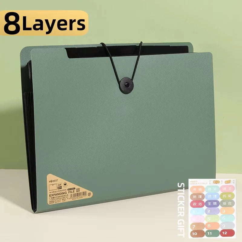 Horizontal A4 Folder - Multi-Layer Organizer Bag for Office, Students & Business Trips - ZOOMNSTORE