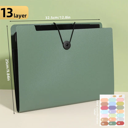 Horizontal A4 Folder - Multi-Layer Organizer Bag for Office, Students & Business Trips - ZOOMNSTORE
