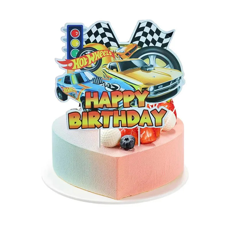 Hot Wheels Birthday Party Set - Racing Car Tableware Decor  Supplies - ZOOMNSTORE