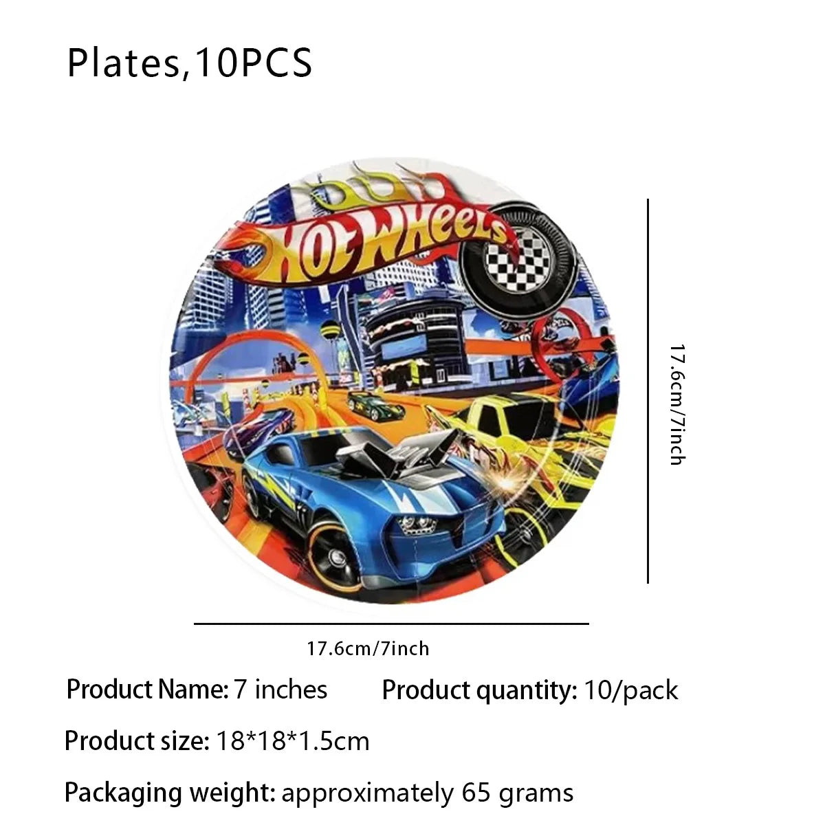 Hot Wheels Birthday Party Set - Racing Car Tableware Decor  Supplies - ZOOMNSTORE