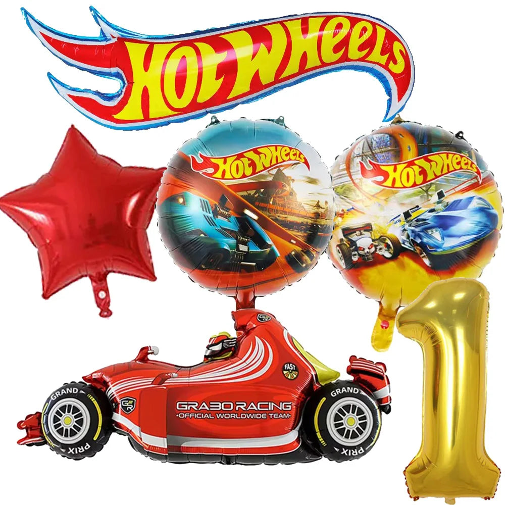 Hot Wheels Birthday Party Set - Racing Car Tableware Decor  Supplies - ZOOMNSTORE