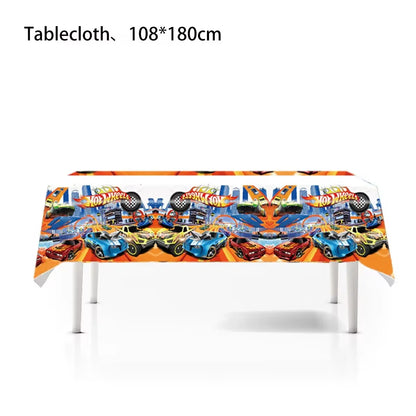 Hot Wheels Birthday Party Set - Racing Car Tableware Decor  Supplies - ZOOMNSTORE