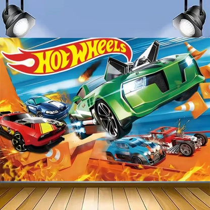 Hot Wheels Birthday Party Set - Racing Car Tableware Decor  Supplies - ZOOMNSTORE