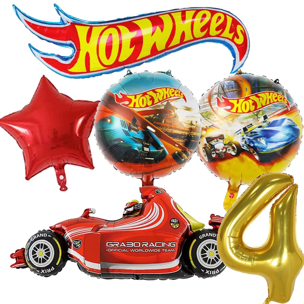 Hot Wheels Birthday Party Set - Racing Car Tableware Decor  Supplies - ZOOMNSTORE