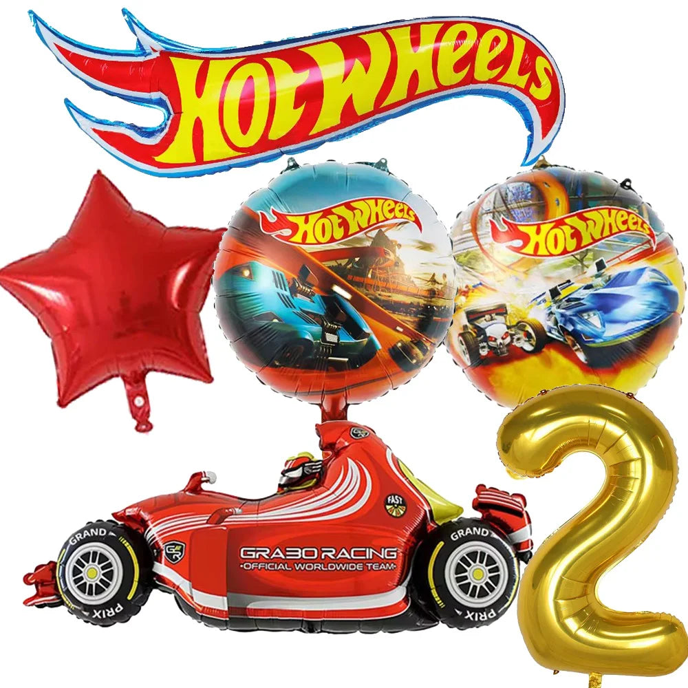 Hot Wheels Birthday Party Set - Racing Car Tableware Decor  Supplies - ZOOMNSTORE