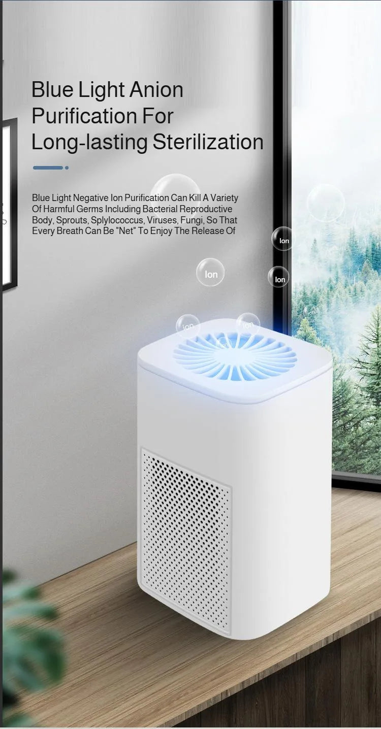 Mini HEPA Air Purifier - Powerful Desktop Indoor Air Cleaner - ZOOMNSTORE