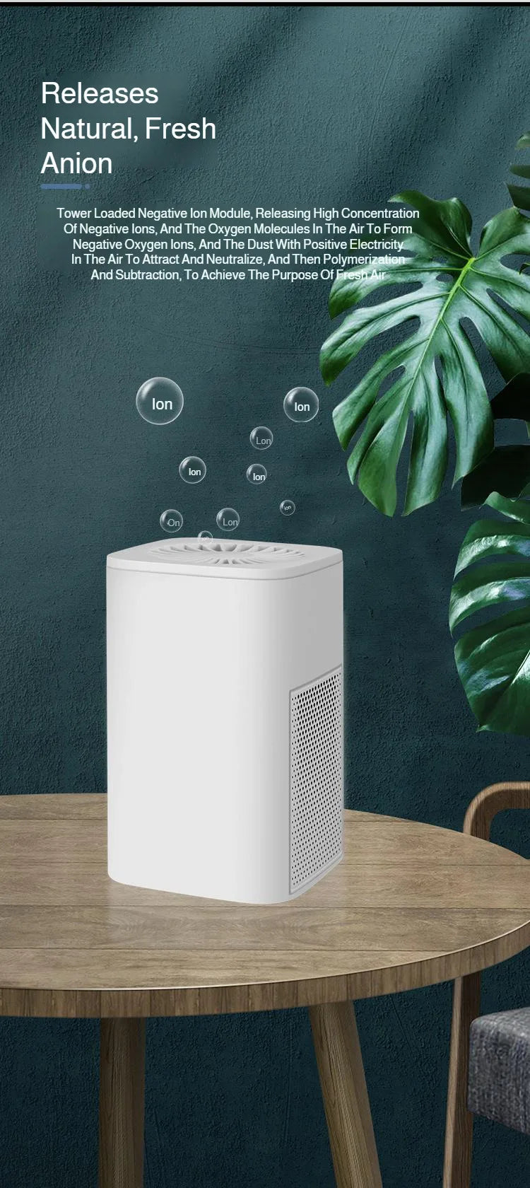 Mini HEPA Air Purifier - Powerful Desktop Indoor Air Cleaner - ZOOMNSTORE