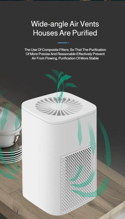 Mini HEPA Air Purifier - Powerful Desktop Indoor Air Cleaner - ZOOMNSTORE