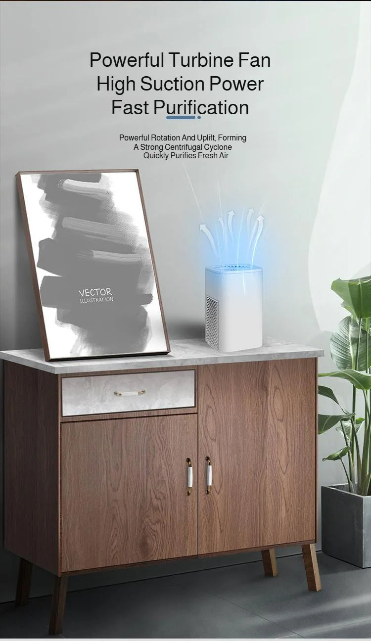Mini HEPA Air Purifier - Powerful Desktop Indoor Air Cleaner - ZOOMNSTORE