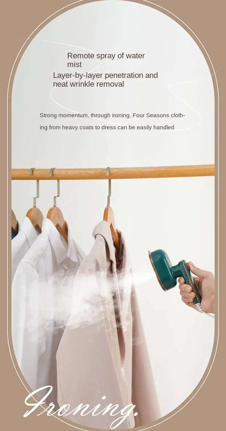 Household Steam Iron - Mini Steam Iron Portable Garment Steamer for Quick Wrinkle Removal - ZOOMNSTORE
