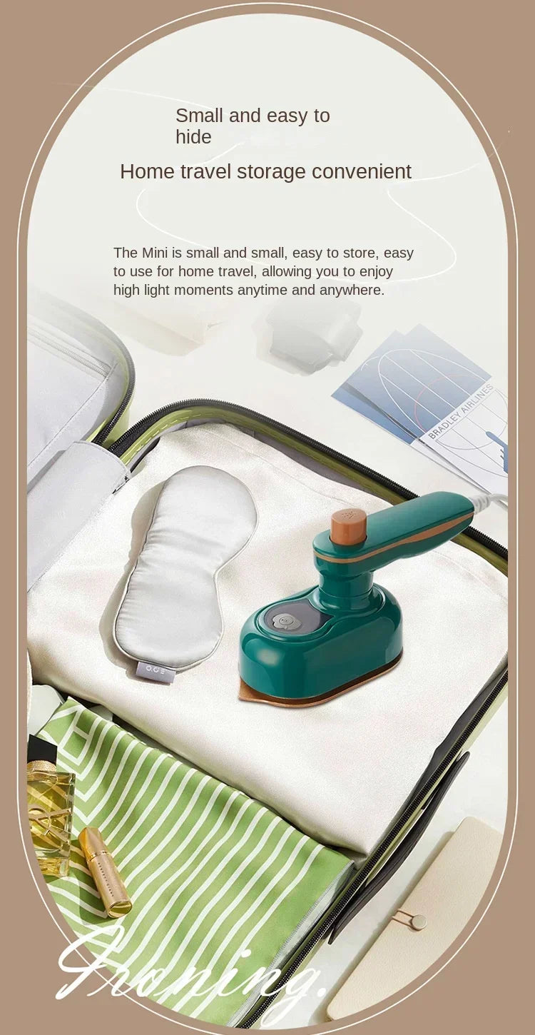 Household Steam Iron - Mini Steam Iron Portable Garment Steamer for Quick Wrinkle Removal - ZOOMNSTORE