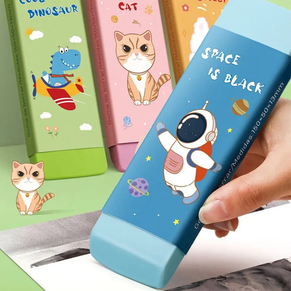 Cartoon Huge Eraser Super Large Block Pencil Eraser Without Leaving Marks Astronauts/Dinosaur Student Art Painting Rubber Eraser - ZOOMNSTORE