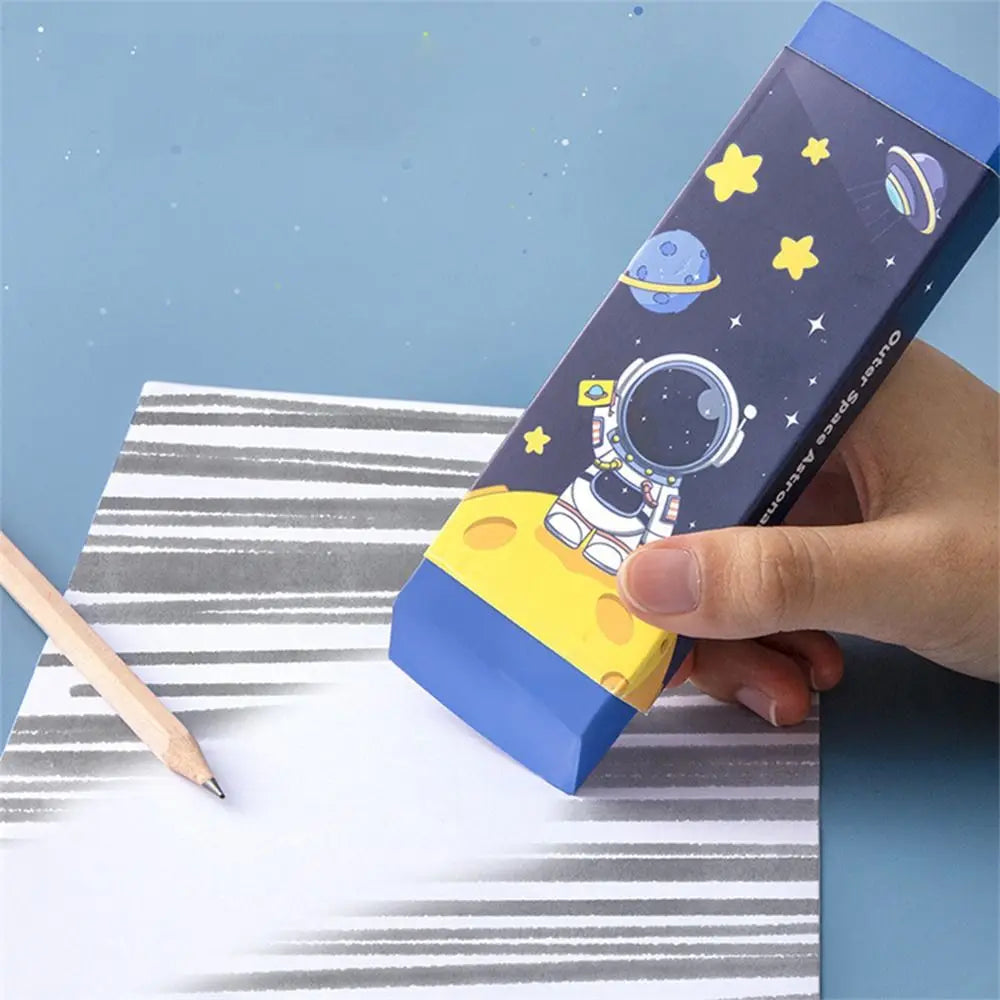 Cartoon Huge Eraser Super Large Block Pencil Eraser Without Leaving Marks Astronauts/Dinosaur Student Art Painting Rubber Eraser - ZOOMNSTORE