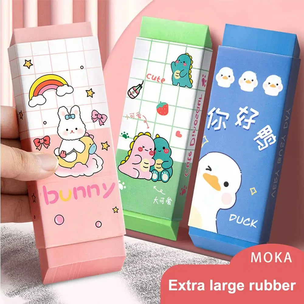 Cartoon Huge Eraser Super Large Block Pencil Eraser Without Leaving Marks Astronauts/Dinosaur Student Art Painting Rubber Eraser - ZOOMNSTORE