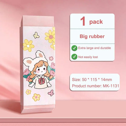 Cartoon Huge Eraser Super Large Block Pencil Eraser Without Leaving Marks Astronauts/Dinosaur Student Art Painting Rubber Eraser - ZOOMNSTORE