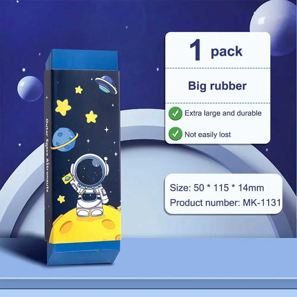 Cartoon Huge Eraser Super Large Block Pencil Eraser Without Leaving Marks Astronauts/Dinosaur Student Art Painting Rubber Eraser - ZOOMNSTORE