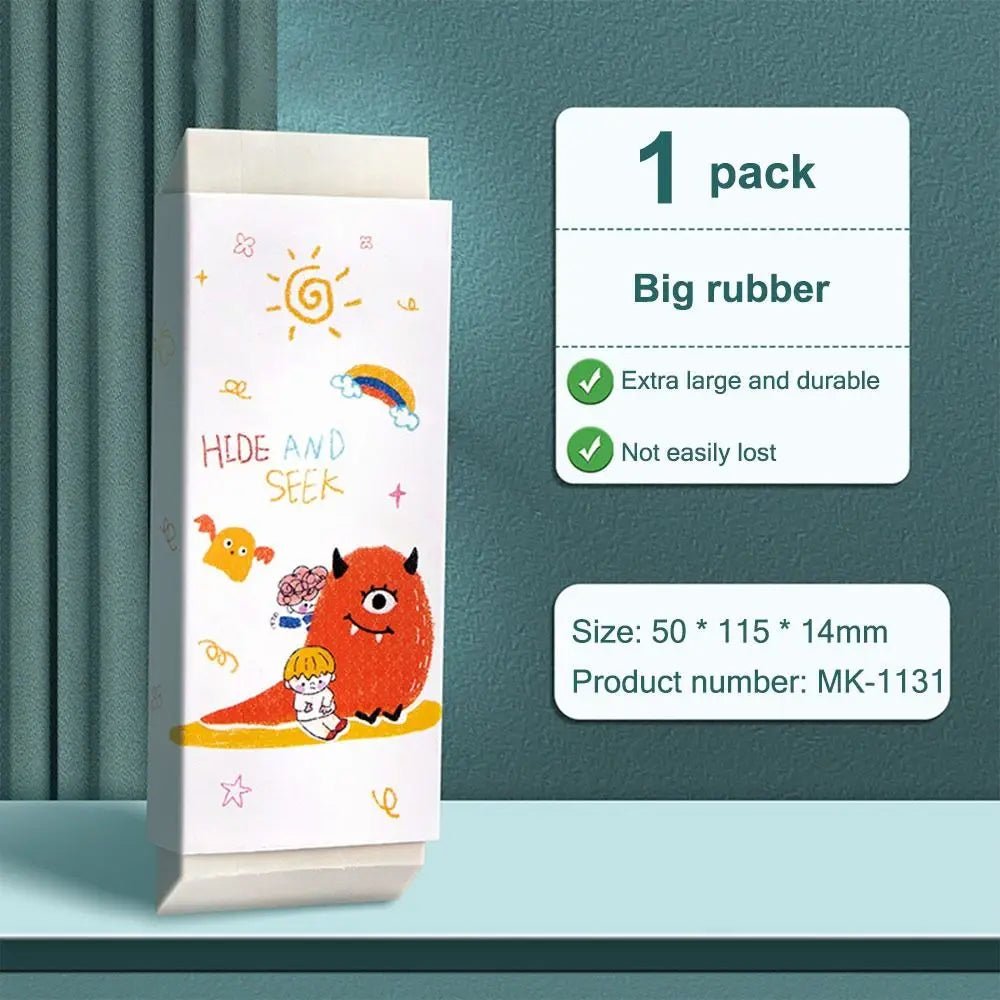 Cartoon Huge Eraser Super Large Block Pencil Eraser Without Leaving Marks Astronauts/Dinosaur Student Art Painting Rubber Eraser - ZOOMNSTORE