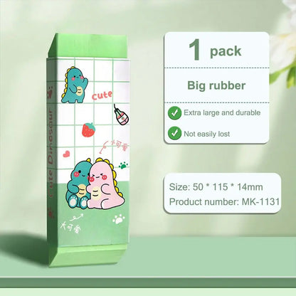 Cartoon Huge Eraser Super Large Block Pencil Eraser Without Leaving Marks Astronauts/Dinosaur Student Art Painting Rubber Eraser - ZOOMNSTORE