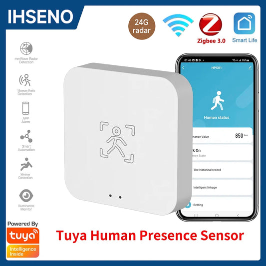 Zigbee WiFi Human Presence Sensor - Smart Home Radar Detector with APP Control - ZOOMNSTORE