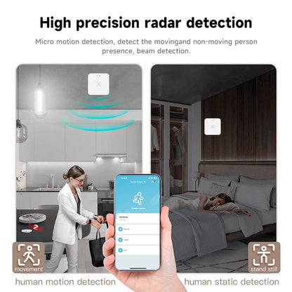 Zigbee WiFi Human Presence Sensor - Smart Home Radar Detector with APP Control - ZOOMNSTORE