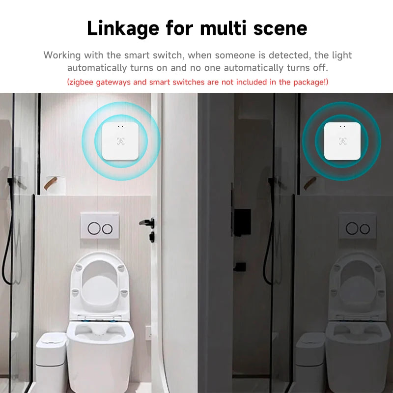 Zigbee WiFi Human Presence Sensor - Smart Home Radar Detector with APP Control - ZOOMNSTORE