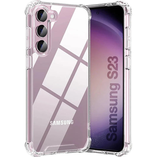 Hybrid Shockproof Case for Samsung Galaxy S25 FE S24 S23 S21 S22 Plus Ultra  Clear Hard Case for Samsung A56 A36 A54 A34 A53 A33 - ZOOMNSTORE