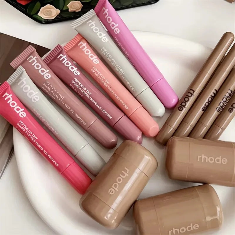 Hydrating Lip Gloss - Long Lasting Waterproof Glazing Mist & Rouge Powder Blush Stick - ZOOMNSTORE