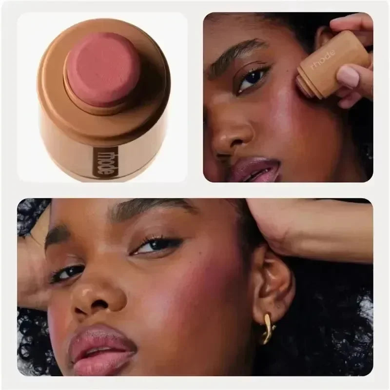 Hydrating Lip Gloss - Long Lasting Waterproof Glazing Mist & Rouge Powder Blush Stick - ZOOMNSTORE
