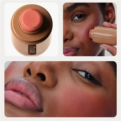 Hydrating Lip Gloss - Long Lasting Waterproof Glazing Mist & Rouge Powder Blush Stick - ZOOMNSTORE