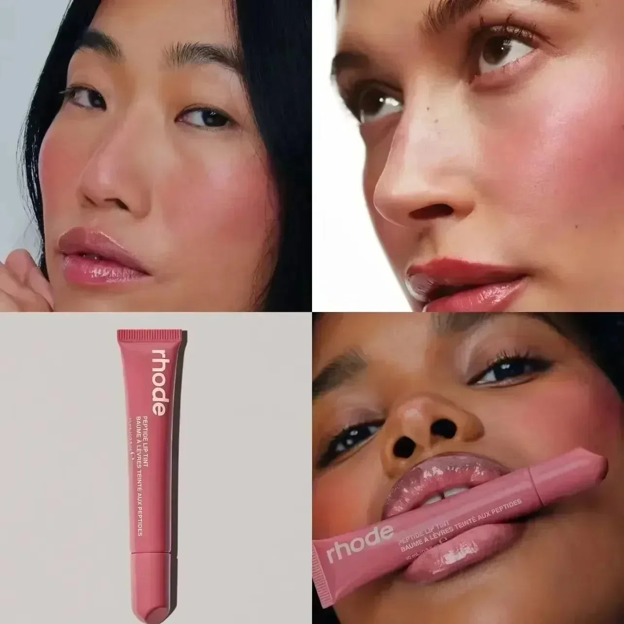 Hydrating Lip Gloss - Long Lasting Waterproof Glazing Mist & Rouge Powder Blush Stick - ZOOMNSTORE