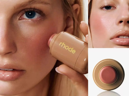 Hydrating Lip Gloss - Long Lasting Waterproof Glazing Mist & Rouge Powder Blush Stick - ZOOMNSTORE