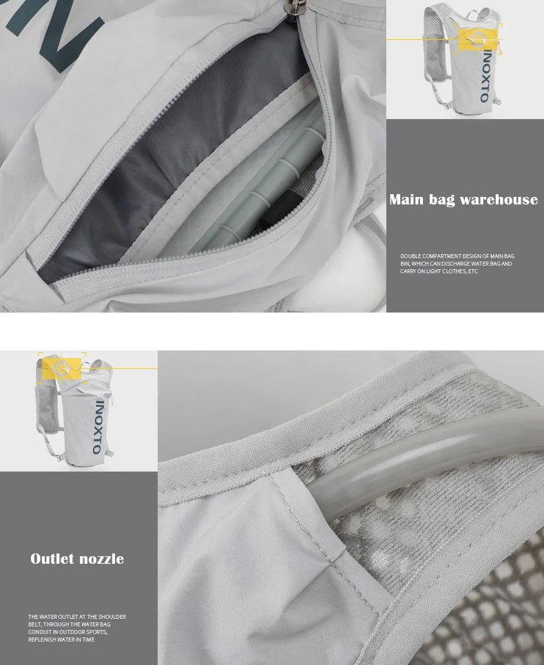 Hydration Vest Backpack 5L Ultra-Light Waterproof Running Cycling Bag - ZOOMNSTORE