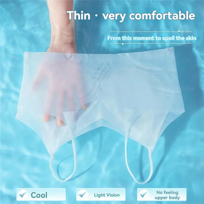 Ultra-Thin Ice Silk Halter Bra - Breathable Seamless Bustier for Small Chest - ZOOMNSTORE