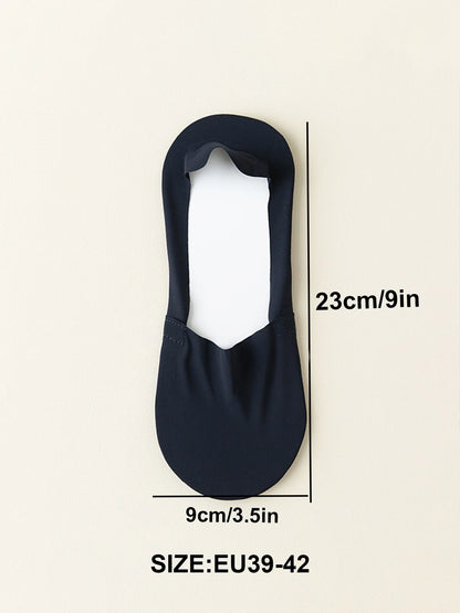 Ice Silk Low Cut Boat Socks - 4 Pairs Anti-Slip Summer Socks - ZOOMNSTORE