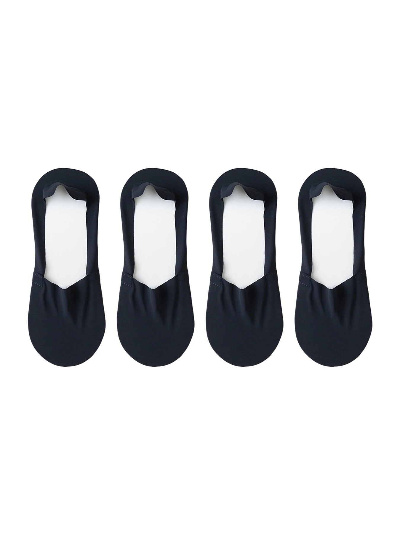 Ice Silk Low Cut Boat Socks - 4 Pairs Anti-Slip Summer Socks - ZOOMNSTORE