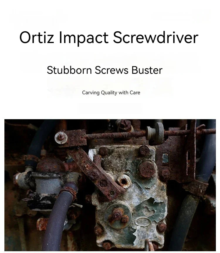 Impact Screwdriver Set - 713 PCS Reversible Manual Driver for Rusted Fasteners and Frozen Bolts - ZOOMNSTORE