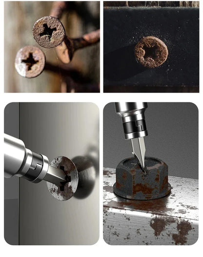 Impact Screwdriver Set - 713 PCS Reversible Manual Driver for Rusted Fasteners and Frozen Bolts - ZOOMNSTORE