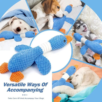 Indestructible Chew Toys for Aggressive Chewers - Interactive Plush Squeak Toy for Cats and Dogs - ZOOMNSTORE