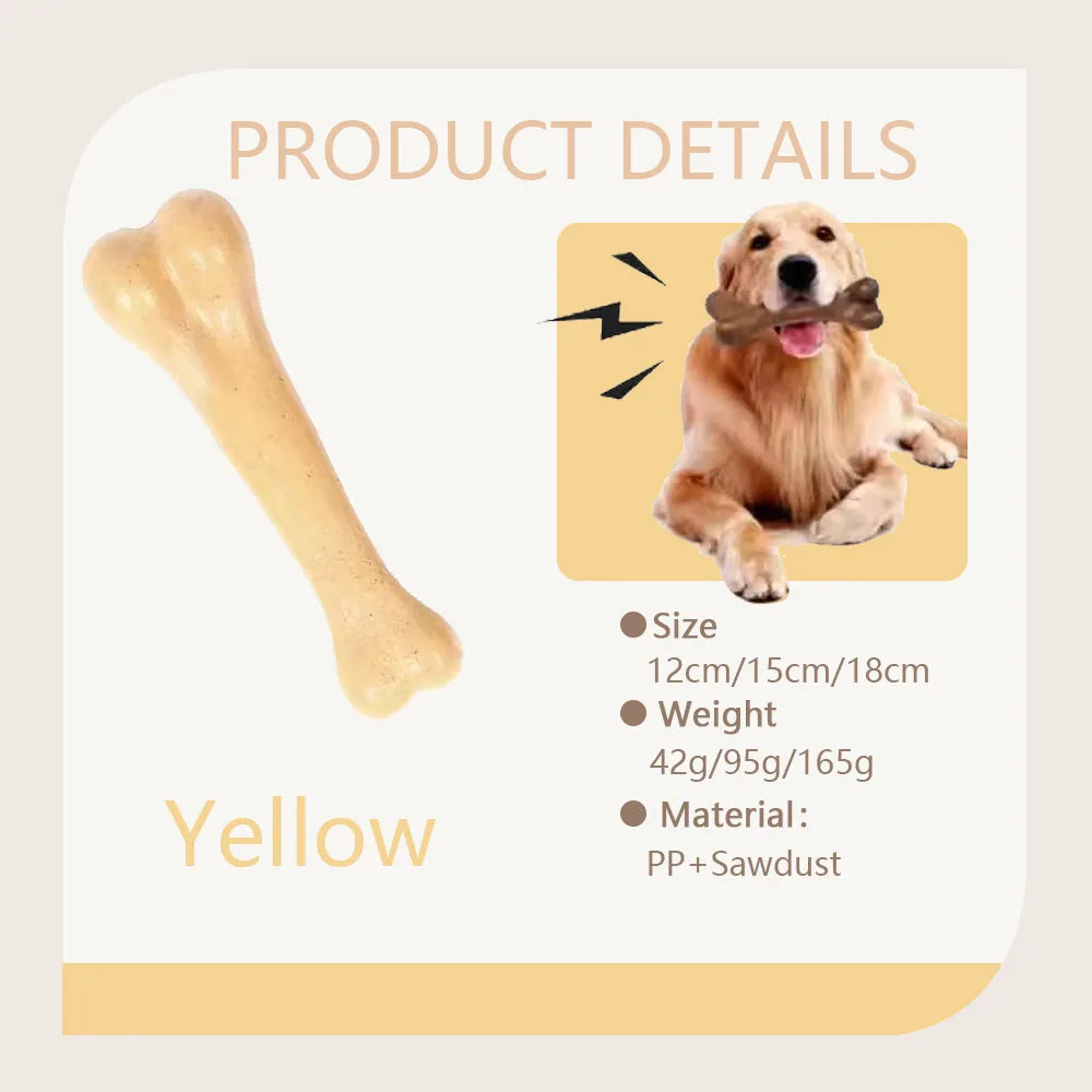 Indestructible Dog Chew Toys - Natural Non-Toxic Anti-Bite Bone for Small Medium Large Dogs - ZOOMNSTORE
