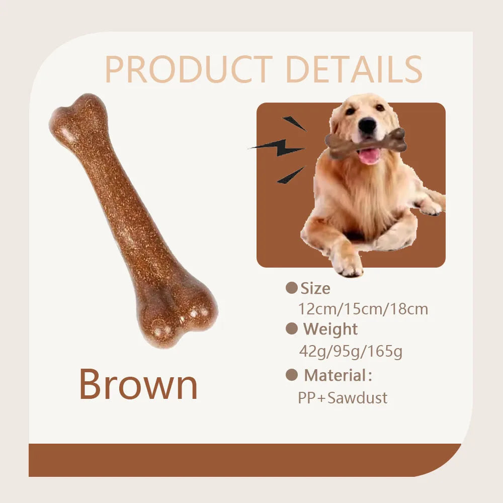 Indestructible Dog Chew Toys - Natural Non-Toxic Anti-Bite Bone for Small Medium Large Dogs - ZOOMNSTORE