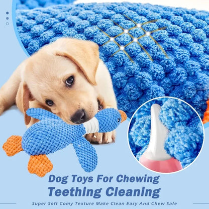Indestructible Chew Toys for Aggressive Chewers - Interactive Plush Squeak Toy for Cats and Dogs - ZOOMNSTORE