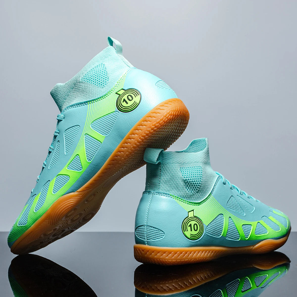 Indoor Football Shoes - Men's Soccer Shoes Flat Bottom Non Slip Training Footwear - ZOOMNSTORE