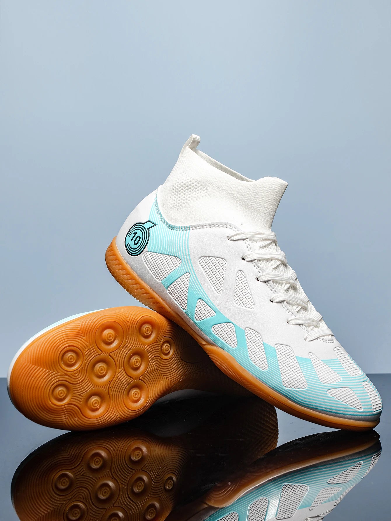 Indoor Football Shoes - Men's Soccer Shoes Flat Bottom Non Slip Training Footwear - ZOOMNSTORE