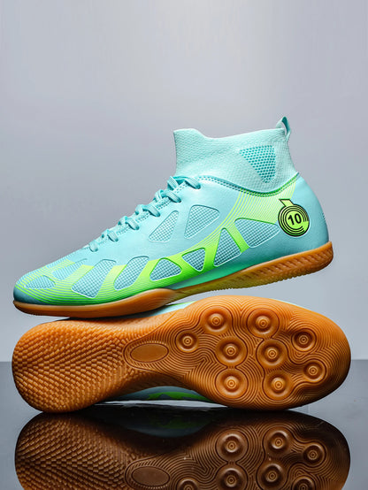 Indoor Football Shoes - Men's Soccer Shoes Flat Bottom Non Slip Training Footwear - ZOOMNSTORE