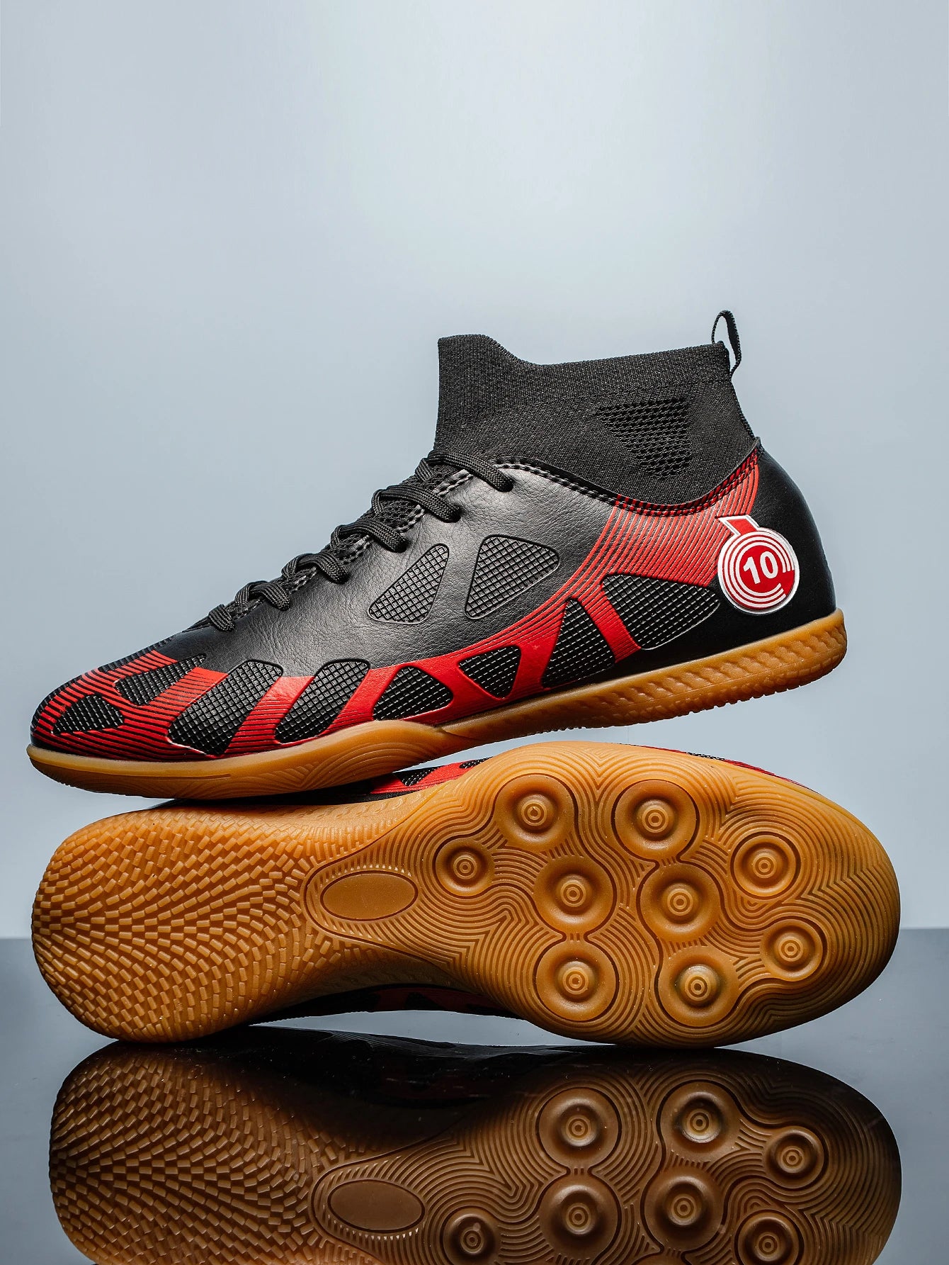 Indoor Football Shoes - Men's Soccer Shoes Flat Bottom Non Slip Training Footwear - ZOOMNSTORE
